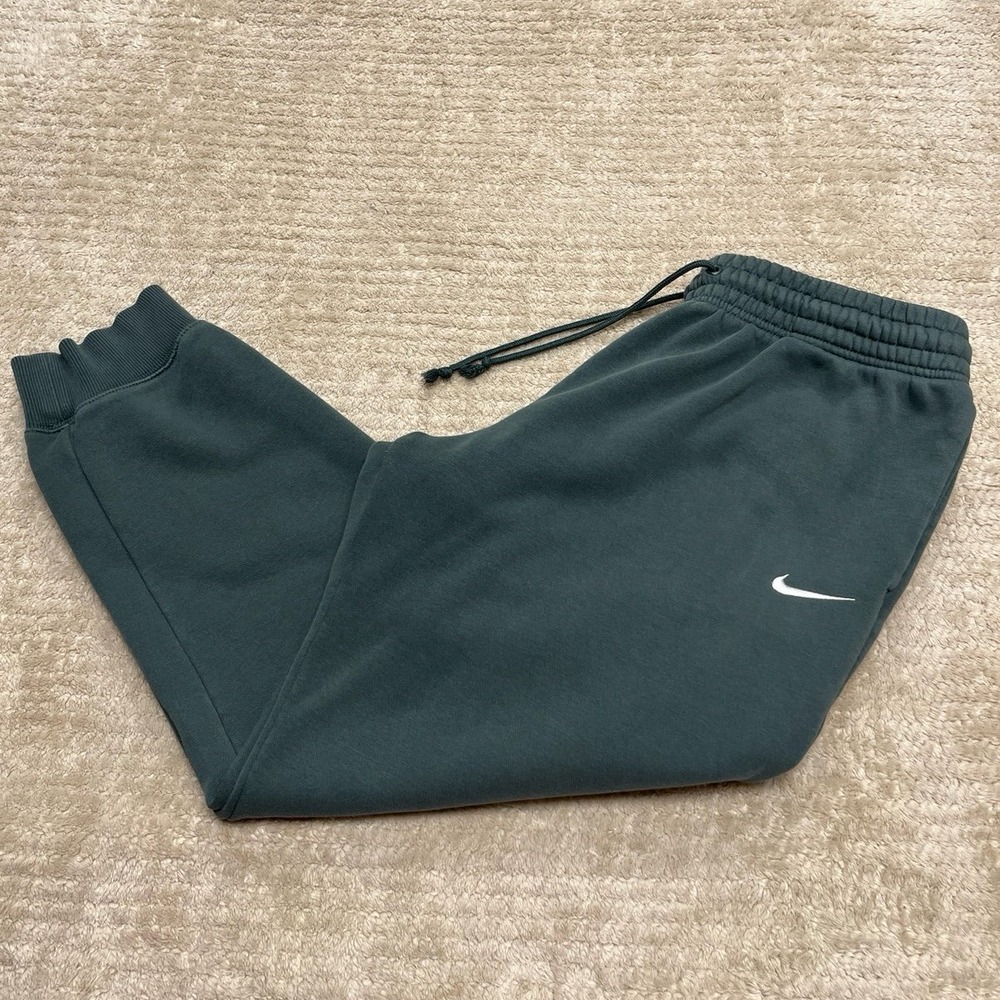 Women's Nike Sportswear Phoenix Fleece Mid-Rise Sweatpants size xl deep green